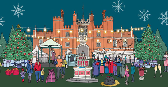 Hampton Court Palace illustration