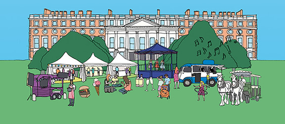 Hampton Court Palace illustration