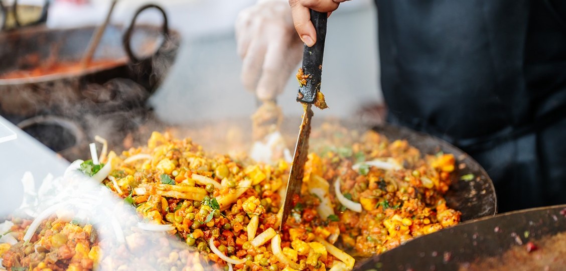 Food at Artisan Fayre, Hampton Court Palace