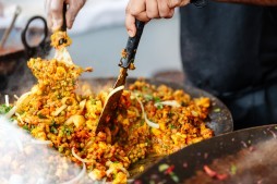 Cooking lunch 