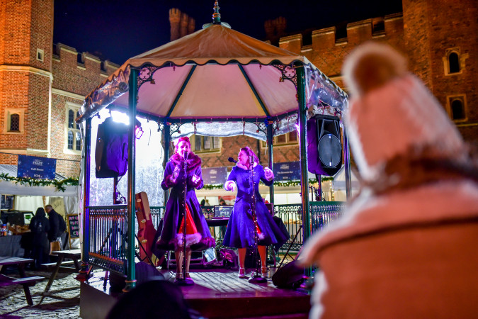 Live entertainment at Hampton Court Palace Festive Fayre