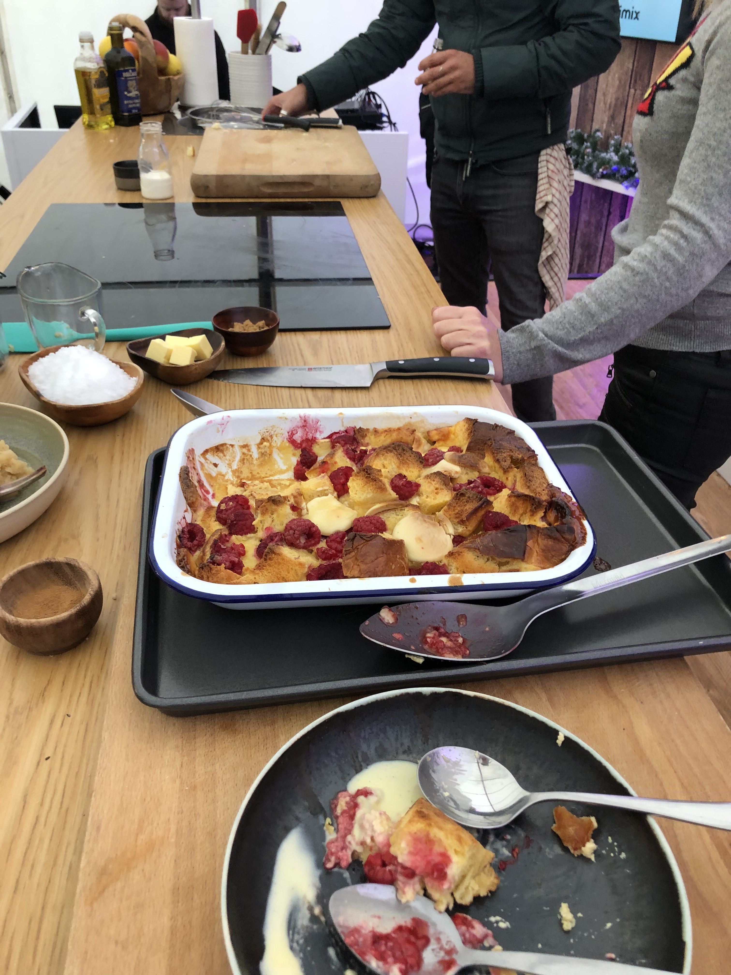 White Chocolate and Raspberry Brioche Pudding | HRP Festivals